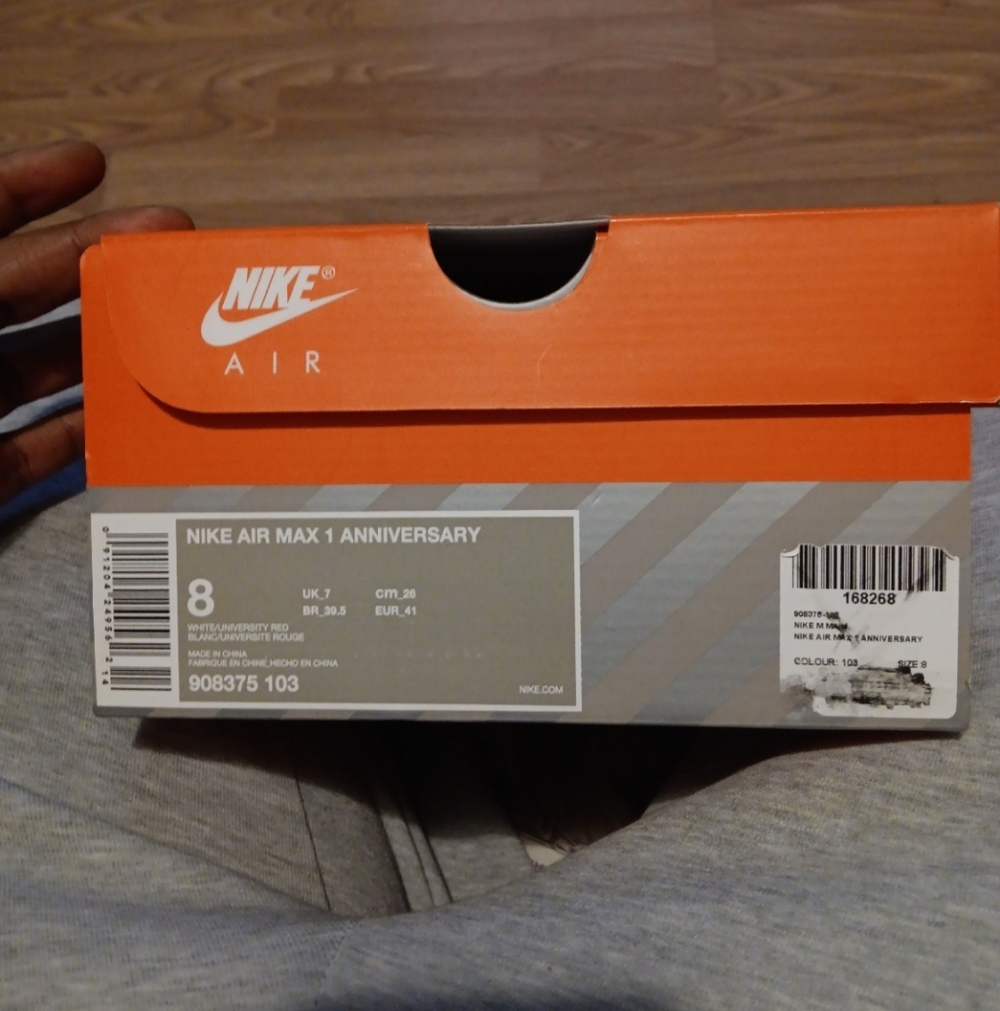 RED NIKE AIR MAX 1 - Picture 6 of 7
